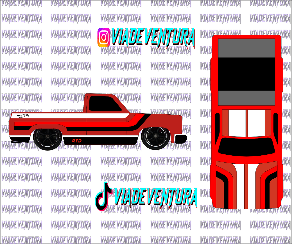 Red Edition 1/64 83 Silverado WHITE TONER Universal Waterslide Decal for Hot