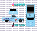 Rexy Blue 1/64 83 Silverado WHITE TONER Universal Waterslide Decal for Hot