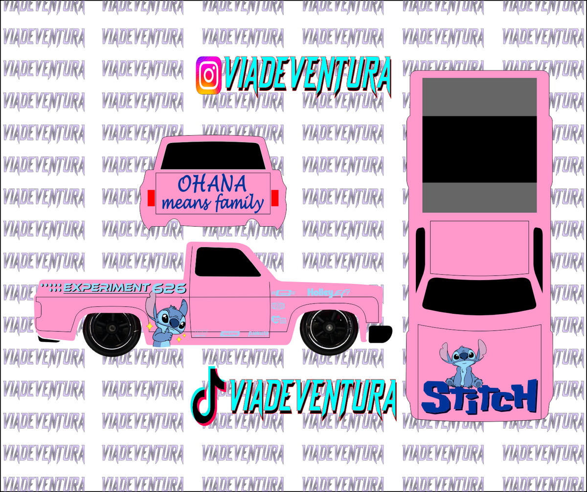 Stitch 1/64 83 Silverado WHITE TONER Universal Waterslide Decal Hot