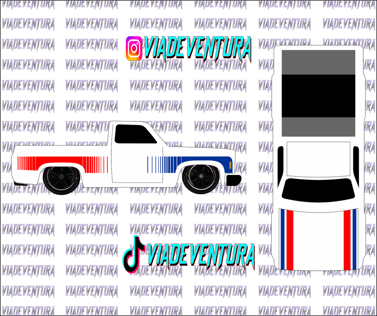 Syndicate 1/64 83 Silverado WHITE TONER Universal Waterslide Decal for Hot
