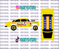 Snake 1/64 55 Gasser WHITE TONER Universal Waterslide Decal for Hot