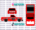 Tecate 1/64 83 Silverado WHITE TONER Universal Waterslide Decal for Hot
