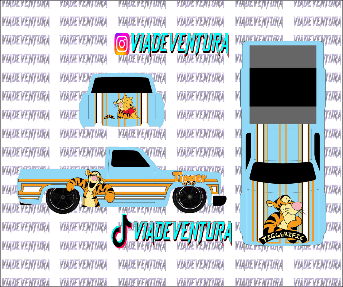 Tigger 1/64 83 Silverado WHITE TONER Universal Waterslide Decal for Hot