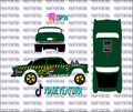 Tank Buster 1/64 55 Gasser WHITE TONER Universal Waterslide Decal for Hot