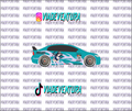 Blue Kitty 1/64 Civic FD2 WHITE TONER Universal Waterslide Decal for Hot