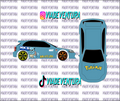 Squirtle 1/64 EK9 Civic WHITE TONER Universal WaterSlide Decal for Hot
