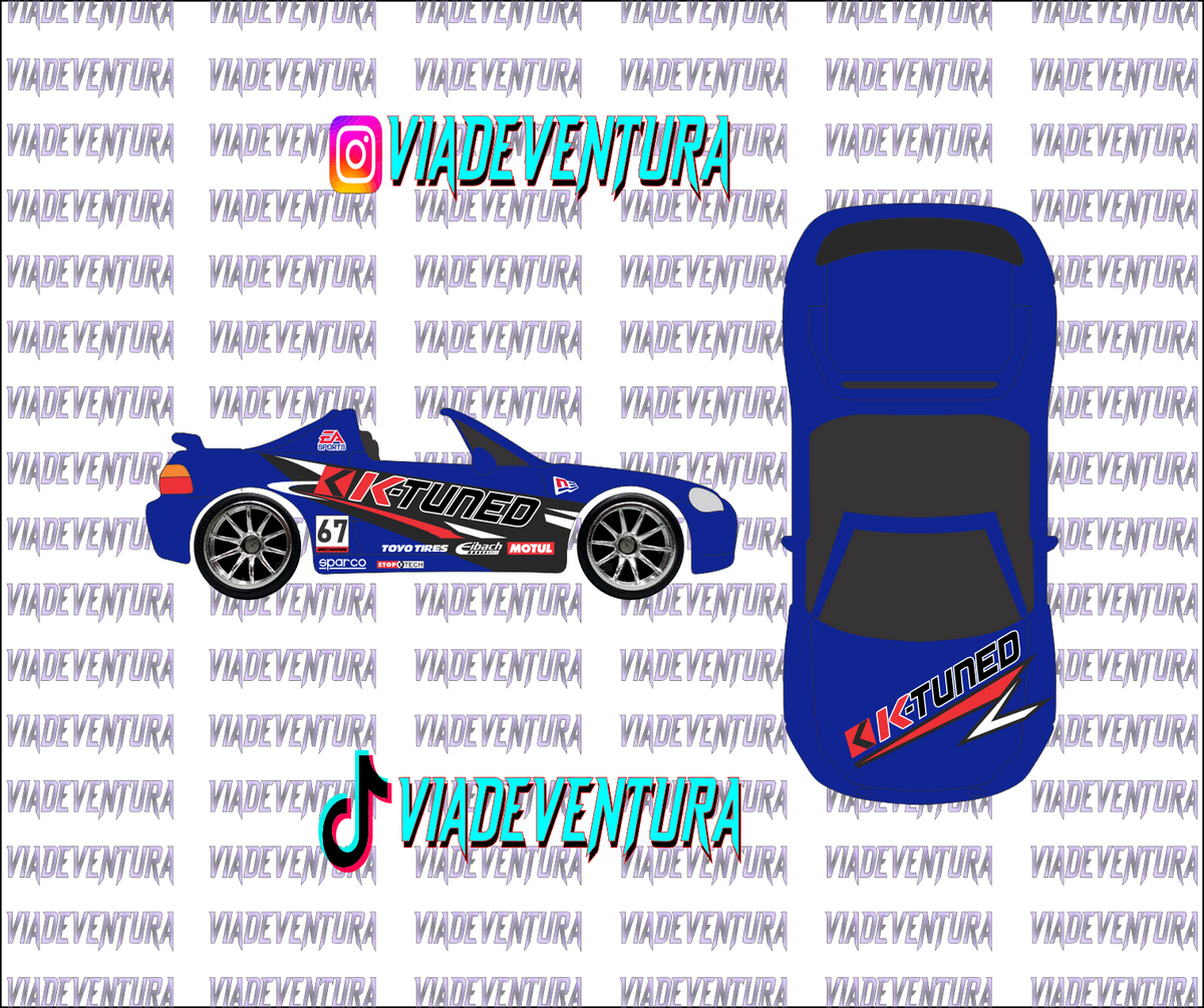 Ktuned 1/64 Del Sol WHITE TONER Universal WaterSlide Decal for Hot