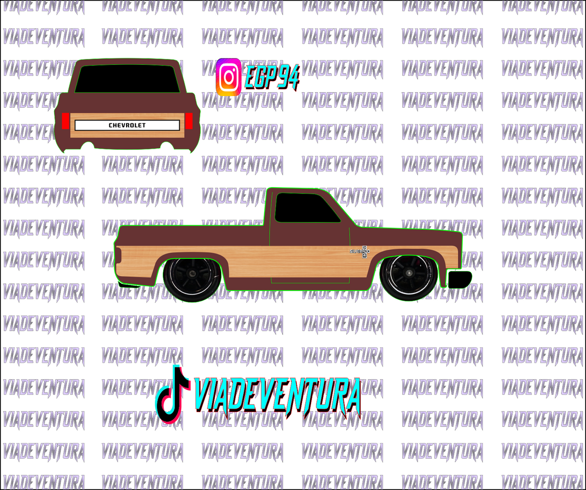 Wood Panel Light 1/64 83 Silverado WHITE TONER Universal Waterslide Decal fr Hot