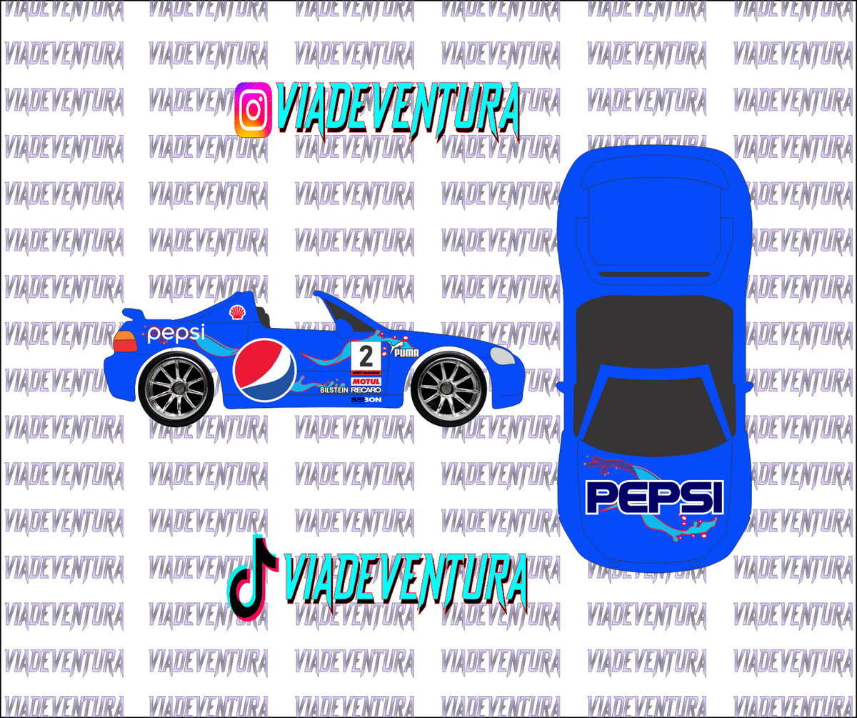 Pepsi 1/64 Del Sol WHITE TONER Universal WaterSlide Decal for Hot