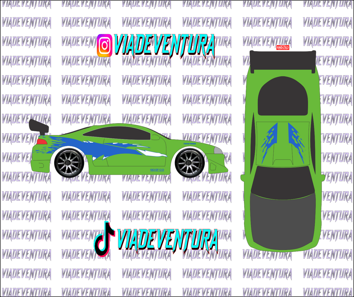 FNF Chase 1/64 Eclipse 95 WHITE TONER Universal Waterslide Decal Hot