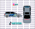 Endless 1/64 EF Civic WHITE TONER Universal WaterSlide Decal for Hot