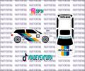 Greddy Trust 1/64 EF Civic WHITE TONER Universal WaterSlide Decal for Hot