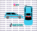Primo 1/64 EF Civic WHITE TONER Universal WaterSlide Decal for Hot