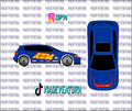 AEM 1/64 EG Civic WHITE TONER Universal Waterslide Decal for Hot