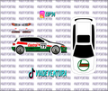 Castrol 1/64 EG Civic WHITE TONER Universal Waterslide Decal for Hot
