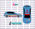 Atari 1/64 EK9 Civic WHITE TONER Universal WaterSlide Decal for Hot