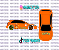 Charmander 1/64 EK9 Civic WHITE TONER Universal WaterSlide Decal for Hot