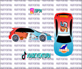 Dinoco McQueen 1/64 EK9 Civic WHITE TONER Universal WaterSlide Decal for Hot