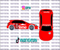 Kaw Supreme 1/64 EK9 Civic WHITE TONER Universal WaterSlide Decal for Hot