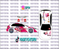 Kirby 1/64 EK9 Civic WHITE TONER Universal WaterSlide Decal for Hot