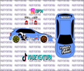 Skunk Racing 1/64 EK9 Civic WHITE TONER Universal WaterSlide Decal for Hot