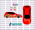 Takata Racing 1/64 EK9 Civic WHITE TONER Universal WaterSlide Decal for Hot