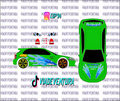 Toy Story RC 1/64 EK9 Civic WHITE TONER Universal WaterSlide Decal for Hot