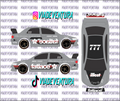 Fatlace 1/64 Evo IX WHITE TONER Universal Waterslide Decal for Hot