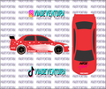 NightRunner 1/64 Evo IX WHITE TONER Universal Waterslide Decal for Hot