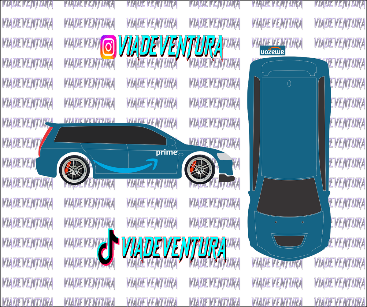 Amazon 1/64 Evo IX Wagon WHITE TONER Universal Waterslide Decal for Hot