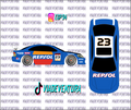 Repsol 1/64 Civic EM1 WHITE TONER Universal Waterslide Decal for Hot