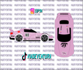 Ken Block 1/64 Honda S2000 WHITE TONER Universal WaterSlide Decal for Hot