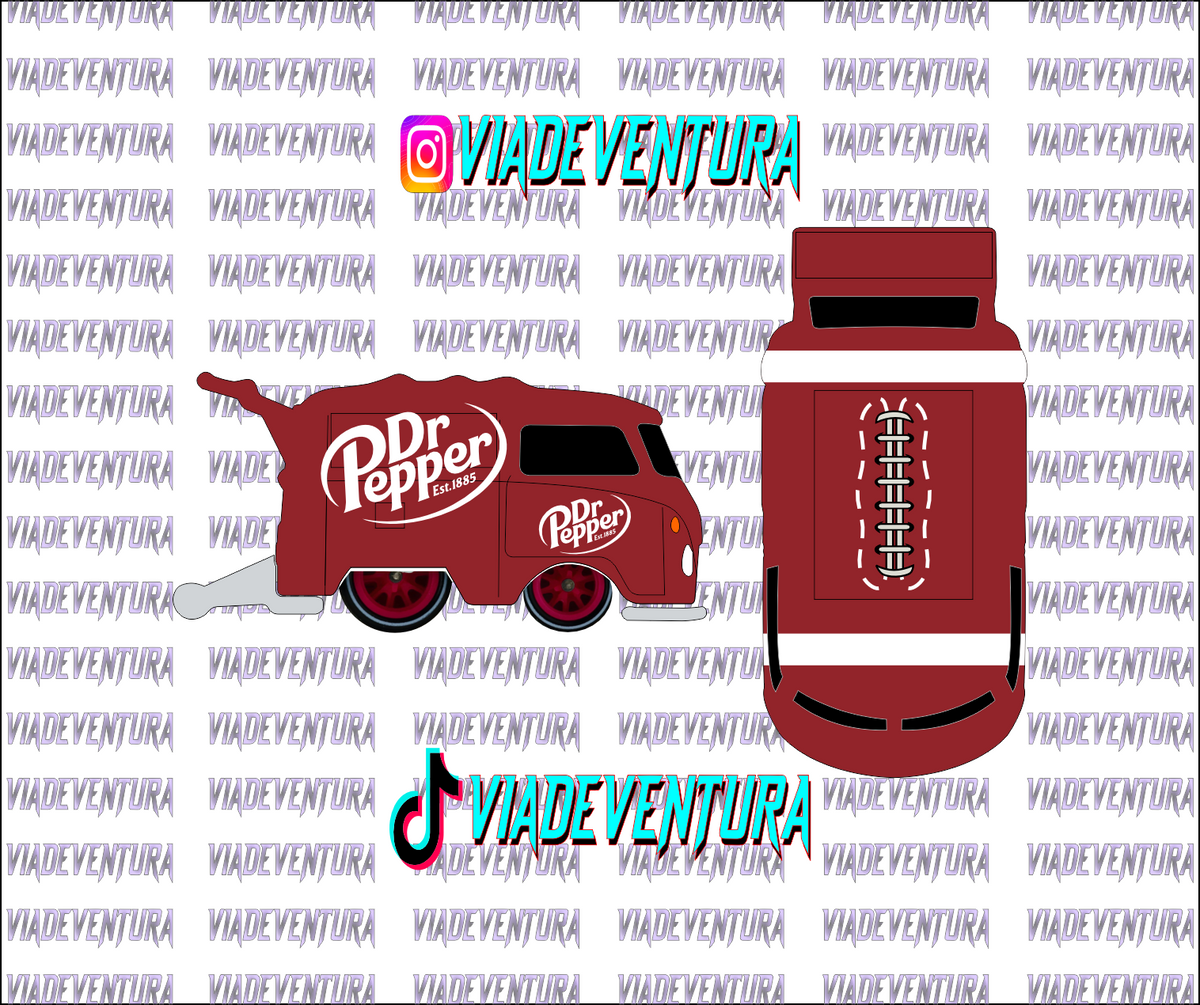 Dr Pepper 1/64 Kool Kombi WHITE TONER Universal Waterslide Decal for Hot