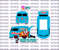 Frost Flakes 1/64 Kool Kombi WHITE TONER Universal Waterslide Decal for Hot