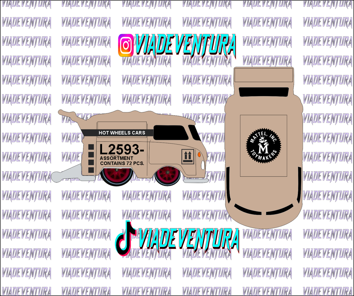 HW Box 1/64 Kool Kombi WHITE TONER Universal Waterslide Decal for Hot