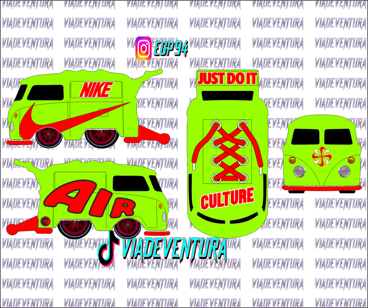 Nike Air 1/64 Kool Kombi WHITE TONER Universal Waterslide Decal for Hot