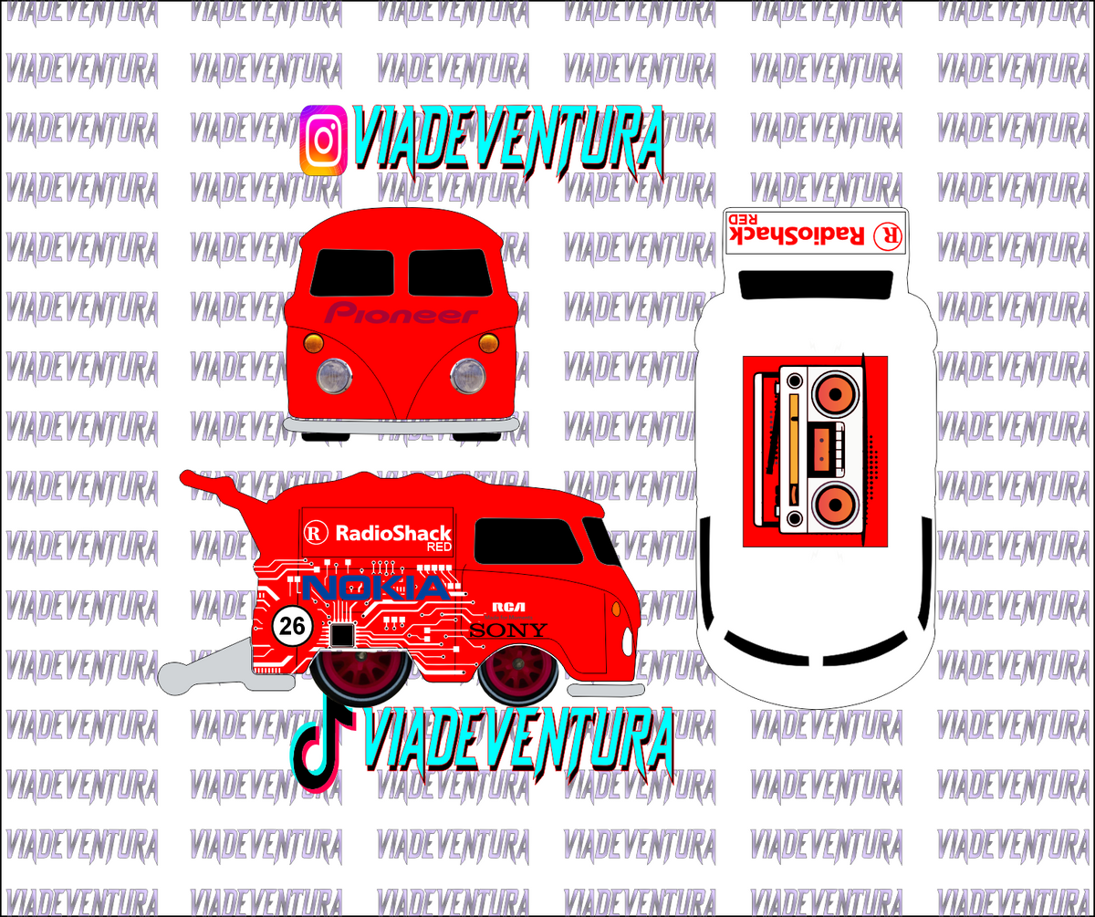 Radio Shack 1/64 Kool Kombi WHITE TONER Universal Waterslide Decal for Hot