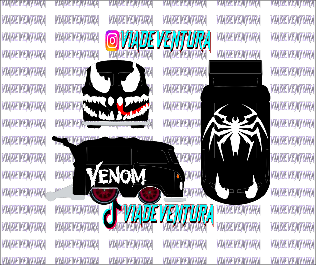 Venom 1/64 Kool Kombi WHITE TONER Universal Waterslide Decal for Hot