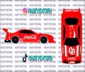 Coca Cola Red 1/64 LBWK R34 WHITE TONER Universal WaterSlide Decal for Hot
