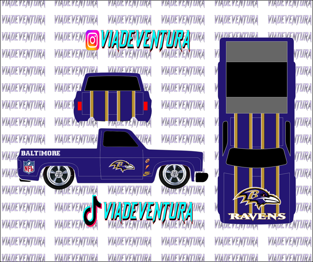 NFL 1/64 83 Silverado WHITE TONER Universal Waterslide Decal for Hot