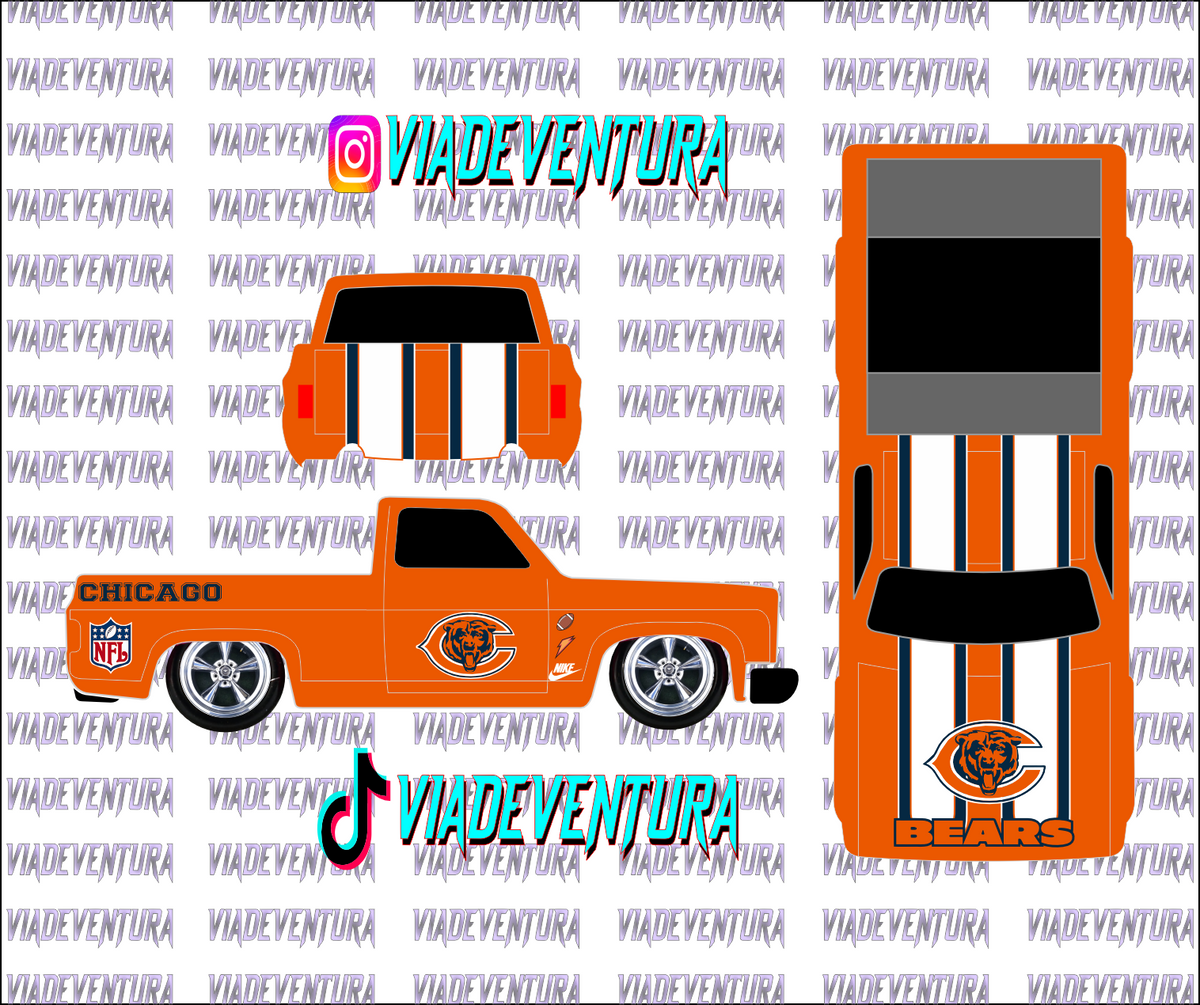 NFL 1/64 83 Silverado WHITE TONER Universal Waterslide Decal for Hot
