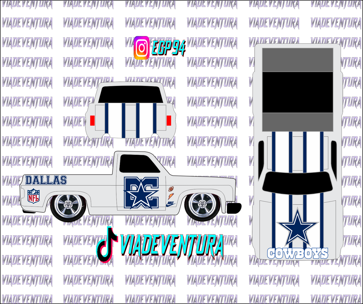 NFL 1/64 83 Silverado WHITE TONER Universal Waterslide Decal for Hot