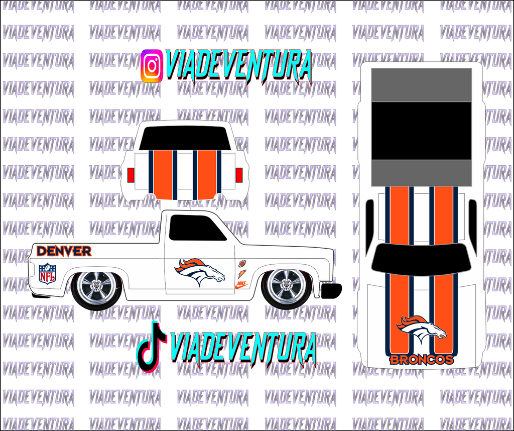 NFL 1/64 83 Silverado WHITE TONER Universal Waterslide Decal for Hot