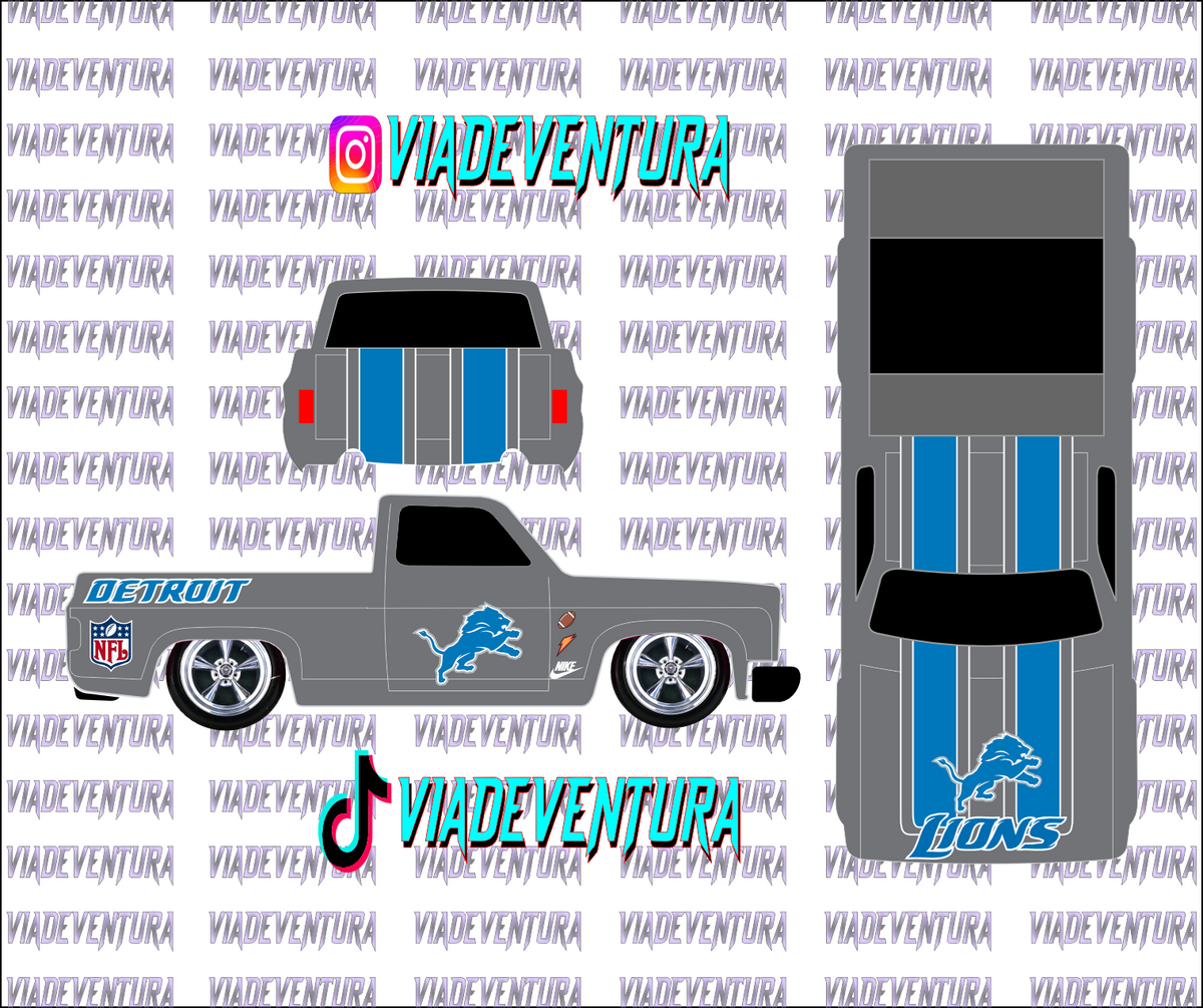 NFL 1/64 83 Silverado WHITE TONER Universal Waterslide Decal for Hot