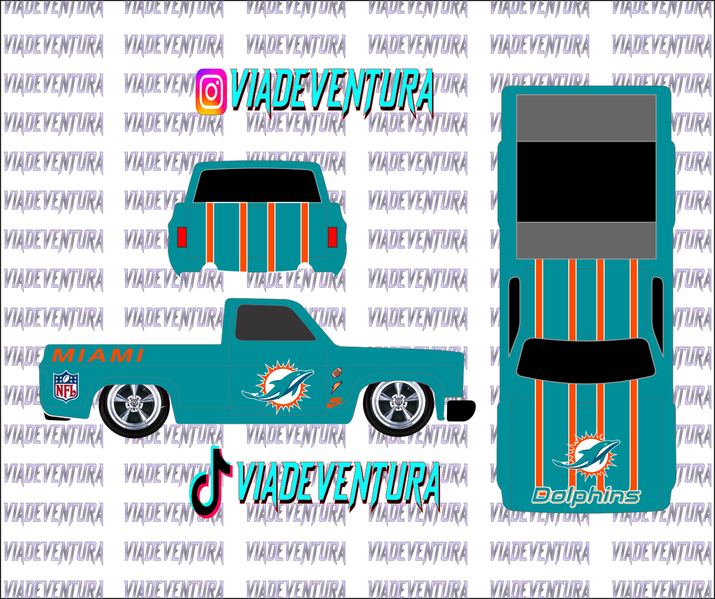NFL 1/64 83 Silverado WHITE TONER Universal Waterslide Decal for Hot