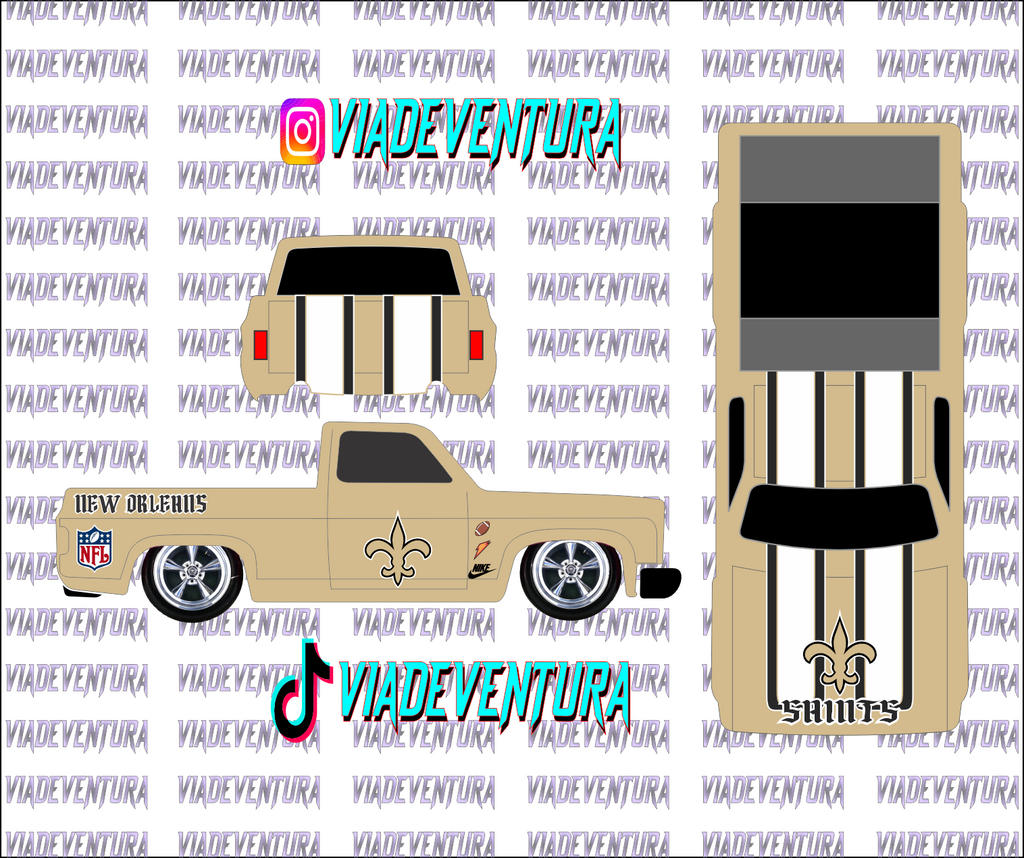 NFL 1/64 83 Silverado WHITE TONER Universal Waterslide Decal for Hot