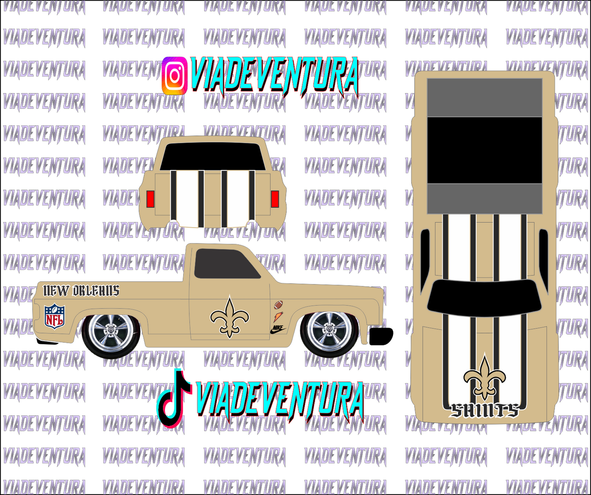 NFL 1/64 83 Silverado WHITE TONER Universal Waterslide Decal for Hot