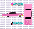 Roses V1 1/64 64 Impala WHITE TONER Universal Waterslide Decal for Hot