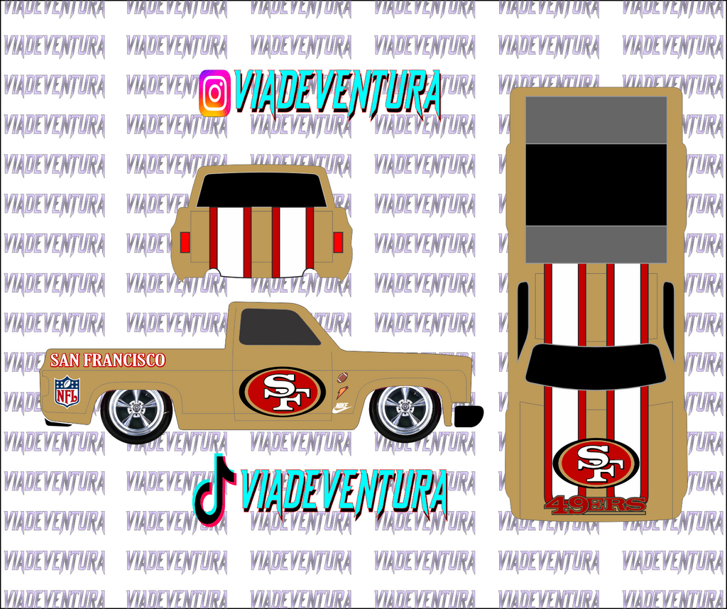 NFL 1/64 83 Silverado WHITE TONER Universal Waterslide Decal for Hot