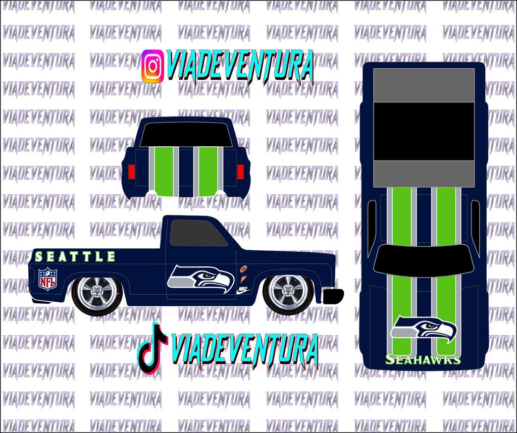 NFL 1/64 83 Silverado WHITE TONER Universal Waterslide Decal for Hot